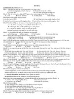 Đề thi thử TN lần 2: 2011