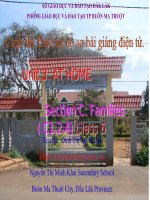 Giáo án điện tử tham khảo thao giảng tiếng anh 6 Unit 3 At home  (39)