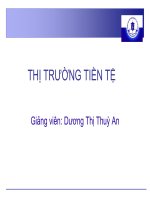Thị trường tiền tệ- Dương Thị Thùy An