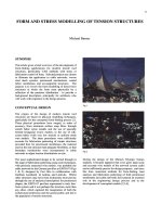 KẾT CẤU MỚI   FORM AND STRESS MODELLING OF TENSION STRUCTURES