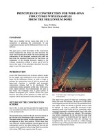 KẾT CẤU MỚI   PRINCIPLES OF CONSTRUCTION FOR WIDESPAN STRUCTURES FROM THE MILLENNIUM DOME