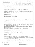 3 ĐỀ THI THỬ MÔN TOÁN - GDTX RẤT CƠ BẢN, VỪA SỨC HỌC SINH