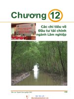 Các chỉ tiêu về đầu tư tài chính ngành lâm nghiệp