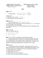 Đề thi KSCL - HKII 2010-2011