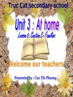 Giáo án điện tử tham khảo thao giảng tiếng anh 6 Unit 3 At home  (30)