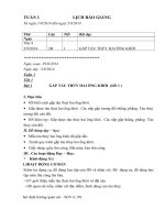 giáo án Thể dục 3 VNEN