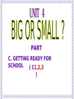 Giáo án tham khảo bồi dưỡng thao giảng Anh 6 Unit 4 Big or small  (6)