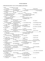 Ôn thi tốt nghiệp tổng hợp - BT thì