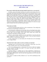 BÀI LUẬN MẪU THI THPT QUỐC GIA MÔN TIẾNG ANH