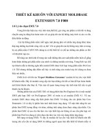 THIẾT KẾ KHUÔN VỚI EXPERT MOLDBASE EXTENSION 7.0 F000