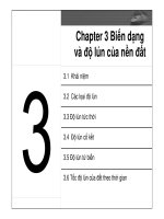 CHAPTER 3 BIẾN DẠNG VÀ ĐỘ LÚN CỦA NỀN ĐẤT