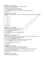 163 câu hỏi trắc nghiệm dao động cơ học