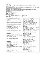 Giáo án dạy thêm Toán 8