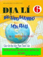 Slide Địa 6 Bài 13 ĐỊA HÌNH BỀ MẶT TRÁI ĐẤT _Thanh Tuân