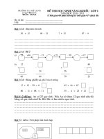 De KS HSG cap truong  tu L1-L5