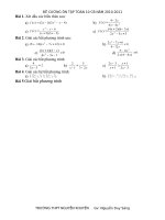 đề cương ôn tập kỳ 2 toán 10 cơ bản 2010-2011