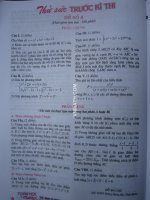 ĐỀ THI THỬ DH SỐ 6 TRÊN THTT