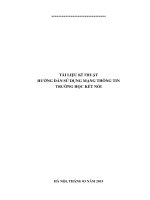 Hướng dẫn nghiệp vụ trường học  mạng thông tin kết nối