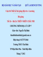 Slide Địa 7 Bài 26 THIÊN NHIÊN CHÂU PHI _N.T Bình