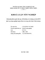 KHOÁ LUẬN TỐT NGHIỆP  Giải pháp đẩy mạnh đào tạo, bồi dưỡng và sử dụng cán bộ HTX dịch vụ nông nghiệp huyện Hoa Lư trong nền kinh tế thị trường