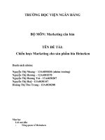 Chiến lược Marketing cho sản phẩm bia Heineken