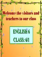 Giáo án điện tử tham khảo thao giảng tiếng anh 6 Unit 3 At home  (37)