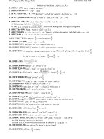 Phương trình lượng giác trong các đề thi đại học