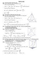 MỘT SỐ BÀI TẬP HHKG ÔN THI ĐH