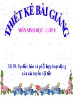 Dieu hoa va phoi hop hoat dong cua cac tuyen noi tiet