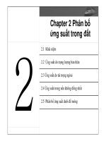 CHAPTER 2 PHÂN TỐ ỨNG SUẤT TRONG ĐẤT