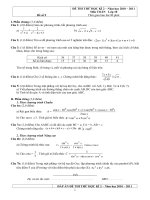 Kiểm tra Toán 10 HK2 - đề số 9
