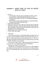 Nhận thức và việc ra quyết định cá nhân