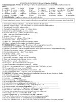 ĐỀ CƯƠNG ÔN THI HỌC KỲ II LOP 11 (2010-2011)