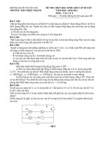 đề thi HS giỏi lý 8 có đáp án