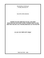 Nghiên cứu đặc điểm dịch tễ học, can thiệp bằng giáo dục sức khỏe và điều trị bệnh viêm tai giữa mạn tính trẻ em ở các trường mầm non tại Thái Nguyên