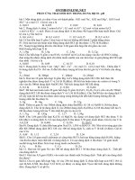 Các dạng bài tập về phản ứng hóa học