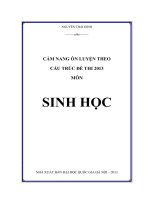 Cẩm nang luyện thi môn Sinh Học Có đáp án