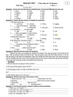 Bài  KT 45'' số 4- Tiết 93- E6