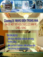 Một số kiến thức cơ bản về chiếu sáng
