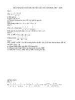 Đề,đáp án HSG Lộc hà(2007 - 2008)