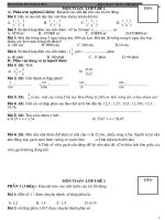 CÁC ĐỀ ÔN TOÁN LỚP 5(2011)HOT