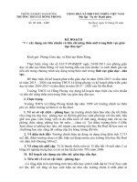 KẾ HOẠCH XÂY DỰNG CÁC TIÊU CHUẨN VÀ TIÊU CHÍ NÔNG THÔN MỚI TRONG LĨNH VỰC GIÁO DỤC VÀ ĐÀO TẠO