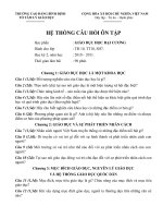 Đề cương môn giáo dục học đại cương