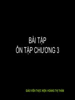 BÀI TẬP ÔN TẬP CHƯƠNG 3 - HH LỚP 11