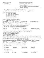 ĐỀ THI HSG CẤP HUYỆN& ĐÁP ÁN TV 5