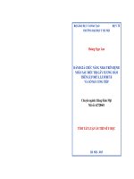 tóm tắt luận án đánh giá chức năng nhai trên bệnh nhân sau điều trị gãy xương hàm trên le fort i, le fort II và gò má cung tiếp