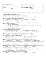 ĐỀ THI CÓ MA TRẬN TỰ TÍNH ĐIỂM VÀ %