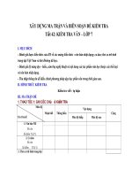 De thi soạn theo ma trận