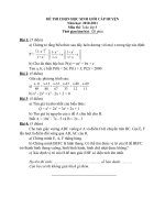 Đề thi HSG Toán 8-hay