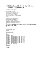 CODE LAM THANH TIEU DE